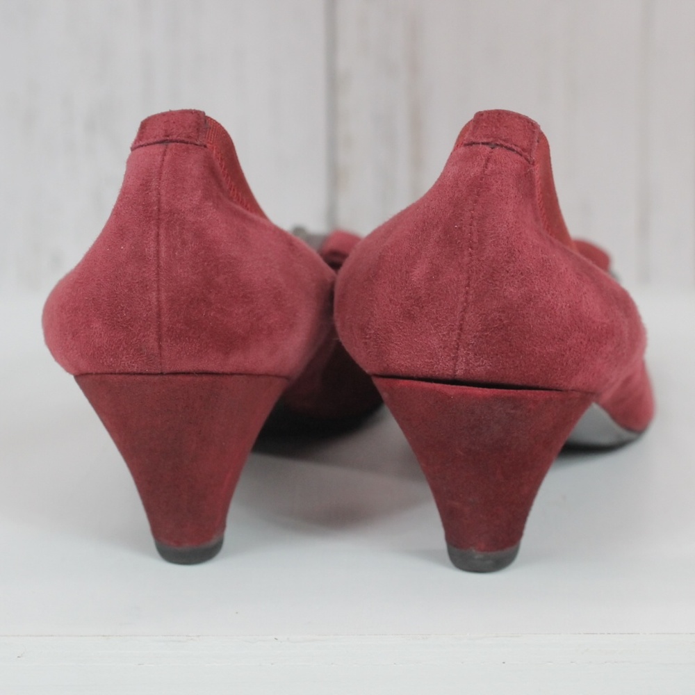 Stuart Weitzman Buckle Kitten Heel Pumps - Picture 7 of 8